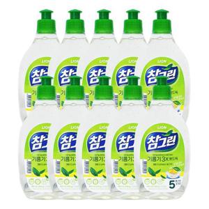 참그린 주방세제 녹차 기름기 2X 뽀드득 용기 500g x10