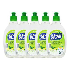 참그린 주방세제 녹차 기름기 2X 뽀드득 용기 500g x5