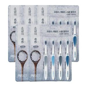 메디안 소금의 명작 칫솔 미세모 4입 x5