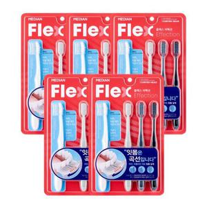 메디안 플렉스 이펙션 칫솔 4입 x5
