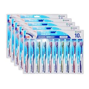 유한 덴탈케어 이코노 칫솔 10개입 x5