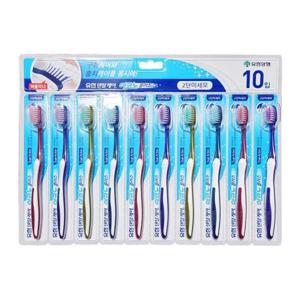 유한 덴탈케어 이코노 칫솔 10개입