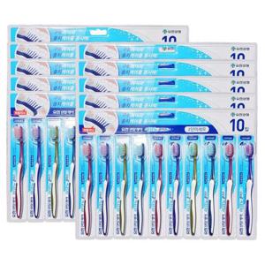 유한 덴탈케어 이코노 칫솔 10개입 x10