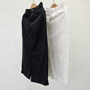 빅사이즈데님치마 S696L409 라이프앞트임면스커트 CA