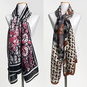 빅사이즈나염스카프 R218L409 베리고급광폭롱스카프 DK