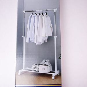 이동식 행거1단 화이트 이동식행거 옷걸이행거 헹거