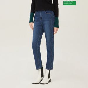 베네통 자수 일자 데님팬츠 BADP53361_IN