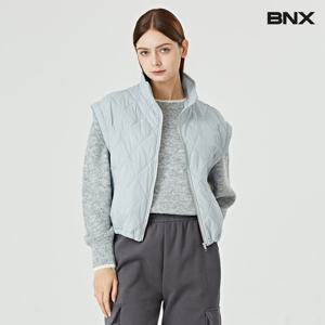 [비엔엑스]하이넥 퀼팅 스트링 집업 캐쥬얼 베스트 (BW4VT005L0)