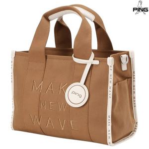 [핑골프][양말증정]여성 자수 포인트 캔버스 토트백 121D3BG056_BG