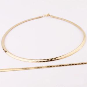 티타늄 스네이크 펜던트 뱀줄 목걸이 팔찌 세트 OC