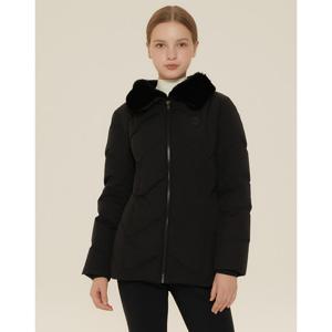 헤지스 골프 여성 24FW 품절임박블랙 여성 스윙 구스다운 점퍼 HWJU4D751BK