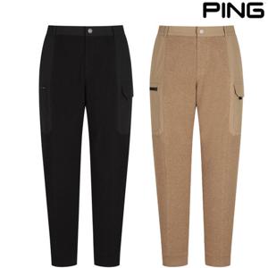 [핑골프][양말증정]남성 소재 믹스 아웃포켓 조거 팬츠 111D4PT482