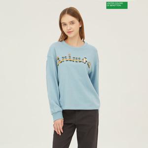 베네통 펭귄 레터링 티셔츠 BATS58361_SB