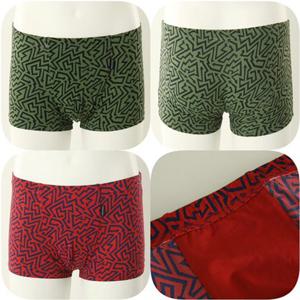 [비너스] 24FW부드러운 나일론 지그재그 나염 남성 드로즈 (VMPQ711T)