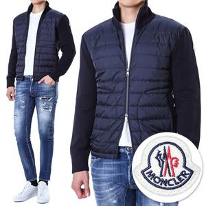 몽클레어 로고패치 패딩 니트 집업/9B50700 A9341 777