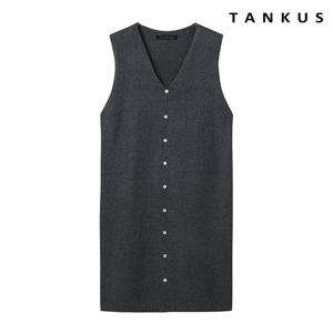[탱커스]페이크버튼 비스코스 롱베스트 (TW4VT018L0)