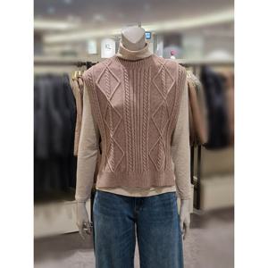 [트리아나][트리아나] 소고꽈배기패턴 니트조끼AJ4VA02 (P003420