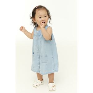 [베이비] 데님 원피스+티셔츠 세트 (T42E6NDR13CGT1)