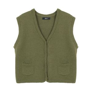 [에이비에프지]큐티 포켓 포인트 니트 베스트 APY4HV34J