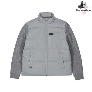 [블랙앤화이트] 멜란지 하이브리드 다운 점퍼 1174GXWN_GREY