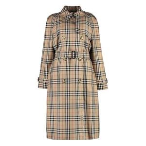 버버리 롱 체크 개버딘 트렌치 코트 8072716145553 A7028 Beige