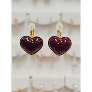 볼라레 세이브존03 볼라레 레드통통하트 자동원터치귀걸이 AGSSS1652A