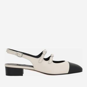 까렐 블록 힐 나파 가죽 슬링백 ABRICOT24 33221722