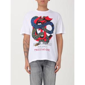 저스트까발리 반팔 티셔츠 77OAHA14CJ700 003 White