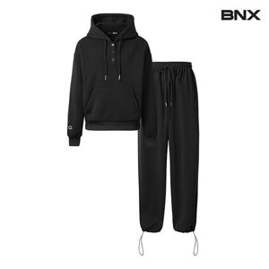 [비엔엑스]후드티셔츠 밴딩 조거팬츠 기모셋업 (BW4OP015L0)