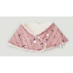 핑크 레터 스노우빕 아동목도리 스카프빕 유아스카프