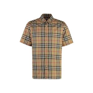 버버리 체크 코튼 셔츠 8079587146513 A7028 Beige