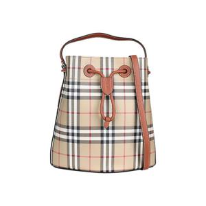 [버버리] 체크 드로스트링 버킷백 스몰 (8100490)