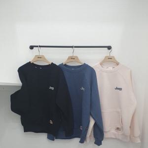 [지프키즈]키즈 포켓패치 라글란 맨투맨  KM1TSU805_JK