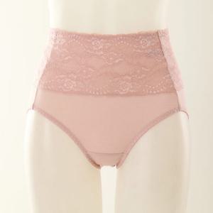 [와코루] WPT3719 면모달 스판 허리 전체 레이스 밑위높은 부인군팬티