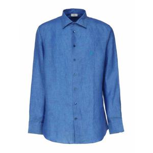 [ETRO] 라프리마 남성 셔츠 린넨 위드 로고 MRIB000299TU3D1B0322 Blue /8