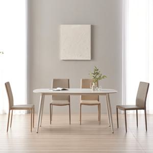 헤이몰리 페레 DR92 세라믹 타원 와이드 4인 식탁세트 (의자)