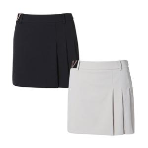 [와이드앵글] 여성 WL 모노그램 부분 플리츠 큐롯 L_WWU22Q02