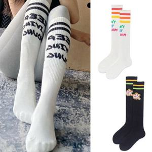 레터링 니삭스 골프 스포츠양말 무릎양말 롱삭스 요가