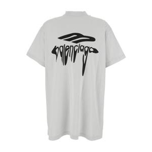 발렌시아가 반팔 티셔츠 787349TRVS89081 White
