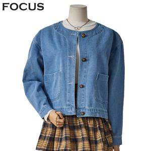 [포커스]라운드 엔틱 데님 재킷_FS5A3JK3090