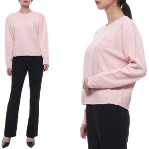 [메종키츠네] 24FW 여성 볼드 폭스헤드 자수 니트 (NW00810KT1112 P600 24F)