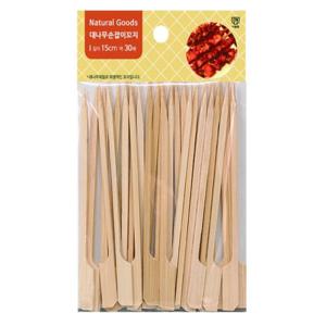 대나무 손잡이꼬지 15cm 30매 절약형