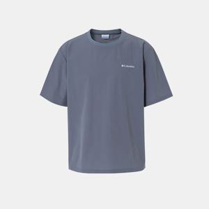 [컬럼비아]유니 빅로고 우븐 반팔 티셔츠_블루 (C62-YUD604)