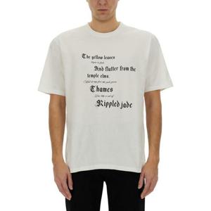 알렉산더맥퀸 남성 화이트 반팔 티셔츠 815069_QTAC70909