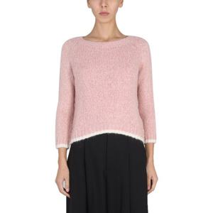 아스페시 핑크 텍스처 알파카 블렌드 스웨터 5097_406501248