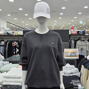 [써드케이](남녀공용)자수와펜 티셔츠MP6TU140-차콜_CJ