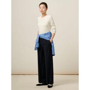 [빈폴레이디스] 롱 스트레이트 팬츠  네이비 (BF5221C01R)