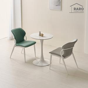 라로퍼니처 쿠페 600 원형 포세린 세라믹 식탁 세트 (식탁+의자2)