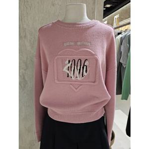 [ZOOC] 컬러 블록 레터링 니트 (Z251KSK005)