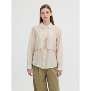 [올리브데올리브]뷔스띠에 셋업 시어 셔츠 (OH5SB286)